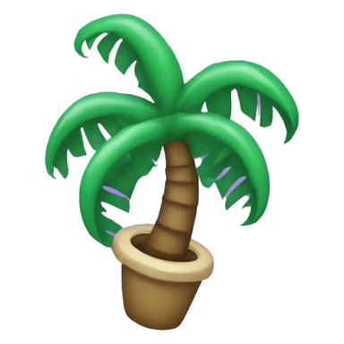 I want a purple kraken with a palm tree sticker