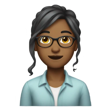 Femboy wearing glasses  sticker