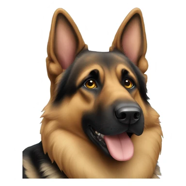 Sable coloured German shepherd  sticker