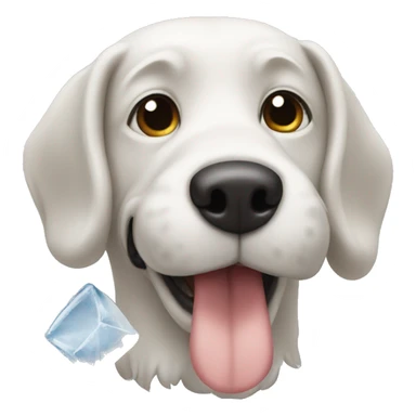 Dog with ice spice sticker