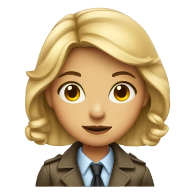 girl detective sticker