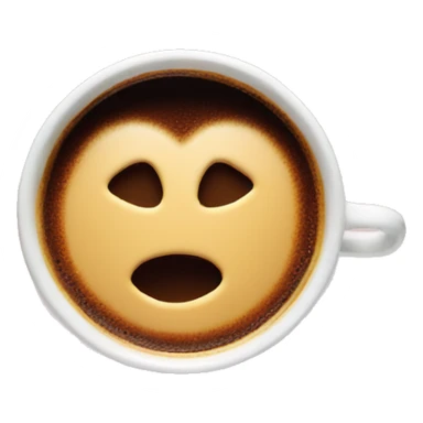 Espresso cup heart foam sticker