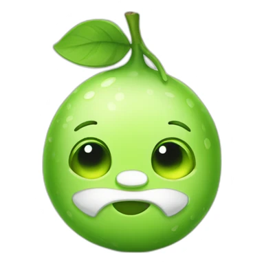 cute lime charcter sticker