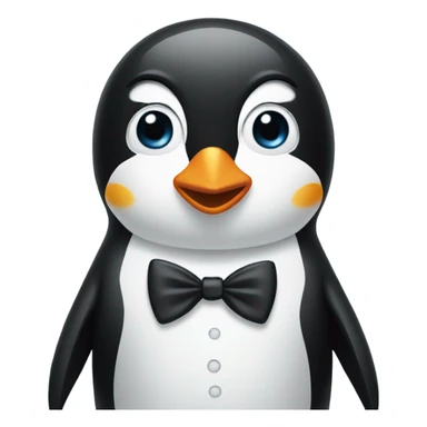 Penguin in a tuxedo sticker