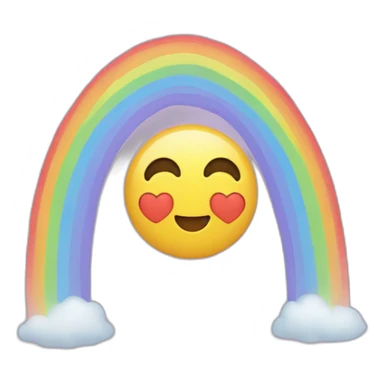 Coeur arc-en-ciel sticker