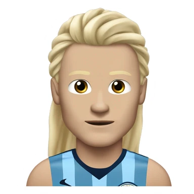 Erling Haaland with long hairs fuManchester Cityl body sticker