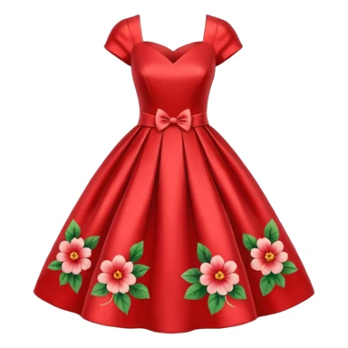 red rose dress no body sticker