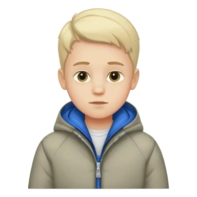 white-skinned boy in jacket sticker