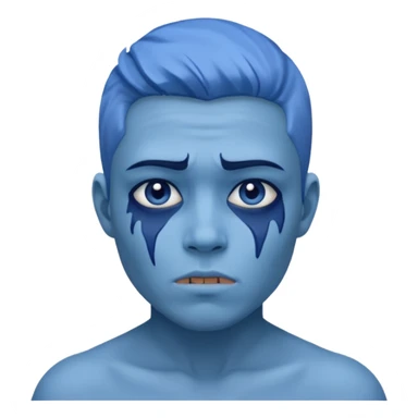 Aching Blue balls sticker