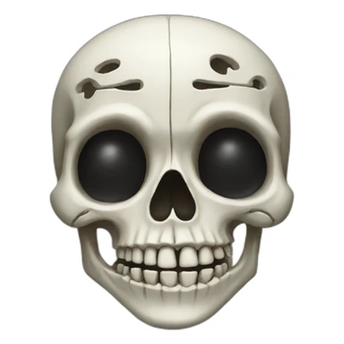 skeleton halloween sticker