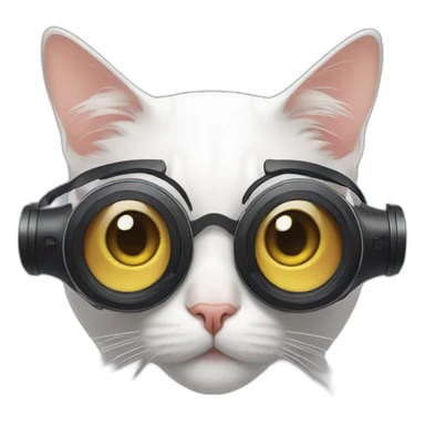 Cat with oculus headset sticker