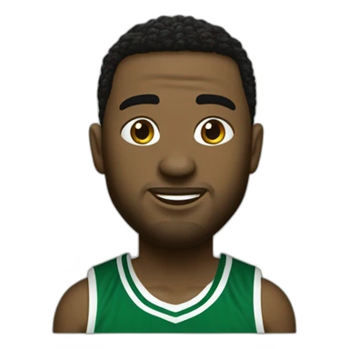 cartoon charcters wearing green boston celtics jerssey sticker