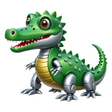cute robot crocodile  sticker
