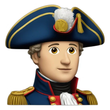 Napoleon with his hat sticker