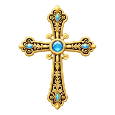 Eastern Orthodox cross. Transparent bakgrund. sticker