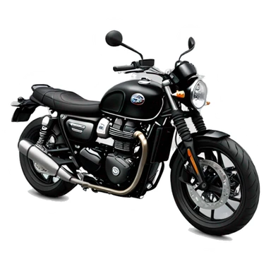 triumph black street twin 900 sticker