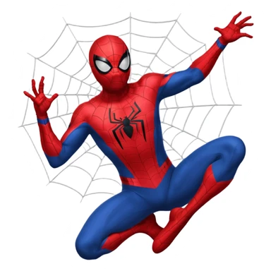 Spider man lanzando telarañas sticker