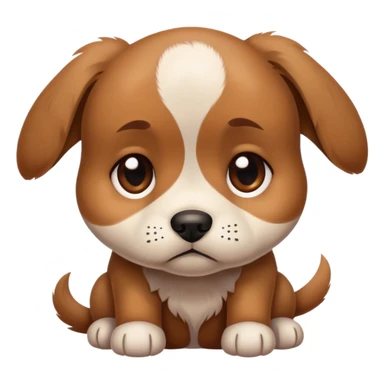 Sad puppy sticker