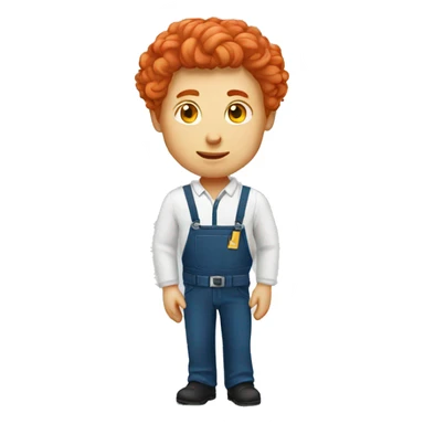 ikea worker red hair male sticker