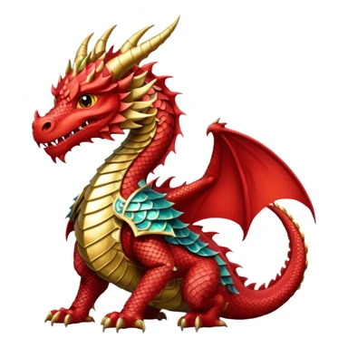Dragon wearing armor sticker