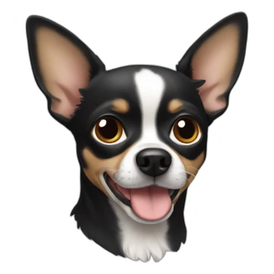 Chihuahua negro sticker