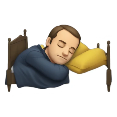 Macron sleeping sticker