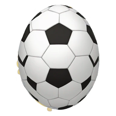 SOCCER BALL IN A EASTER EGG SHAPE sticker
