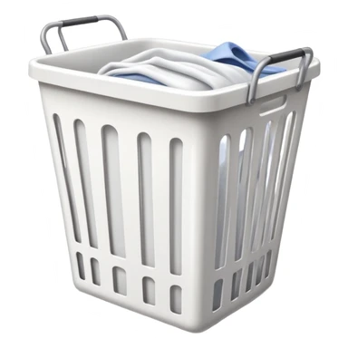 laundry white clothes in a basket sticker