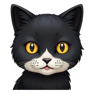 Emo cat saying hi sticker