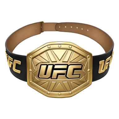 UFC belt sticker