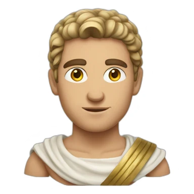 strong young caucasian ancient greek man sticker