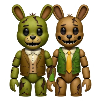 Freddy and springtrap sticker