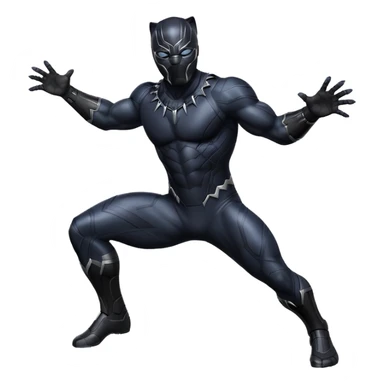Create Black Panther is a Marvel pose sticker