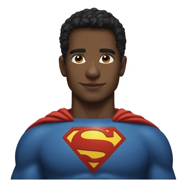 cozy indoor portrait of boy as Superman sticker