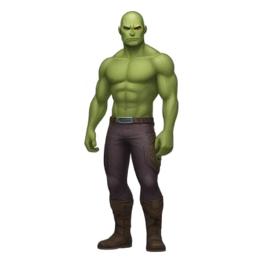 fullbody drax marvel sticker