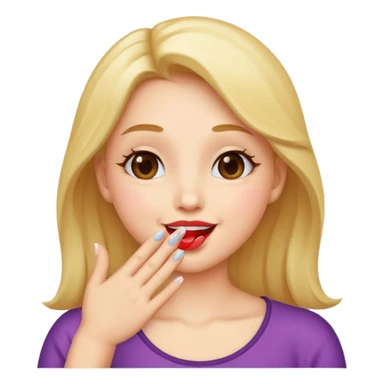 Blowing a kiss sticker