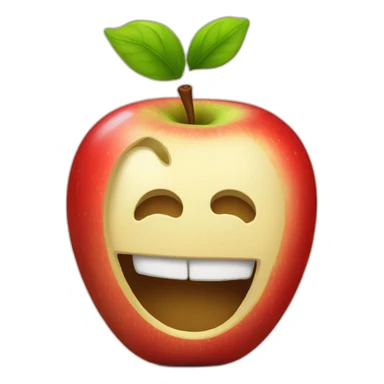 apple bitten sticker