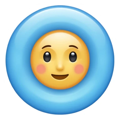 Un círculo celeste con un ✓ sticker