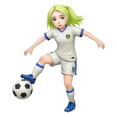 Billie eilish playing soccer sticker