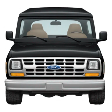 1995 black ford bronco sticker