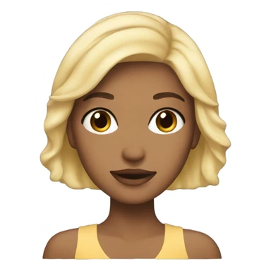 Blonde girl with skincare  sticker