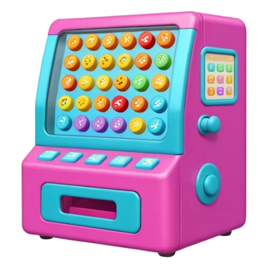 gacha machine sticker