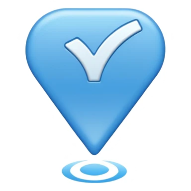 Este emoji✅en azul sticker