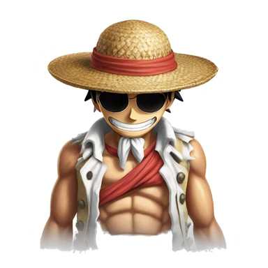 straw hat luffy in gear 5  sticker
