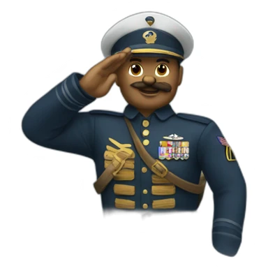 Helldiver captain salutes sticker