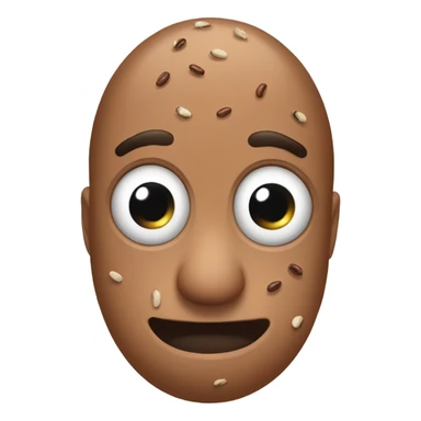 A pinto bean with big human eyeballs sticker