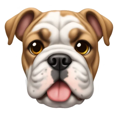 an puppy english bulldog  sticker