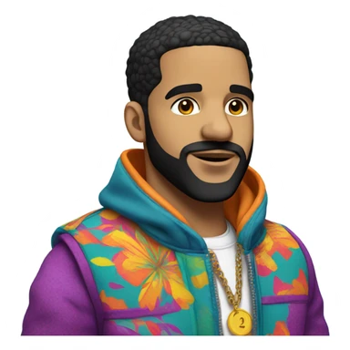 Drake with color sticker