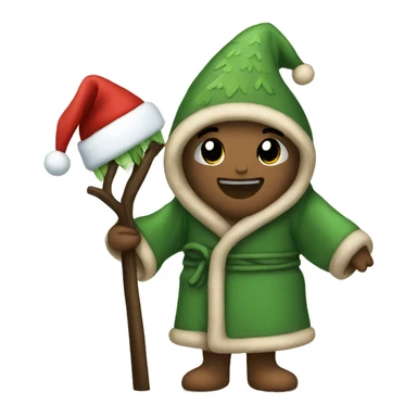 Cozy Christmas Tree in a cozy robe sticker