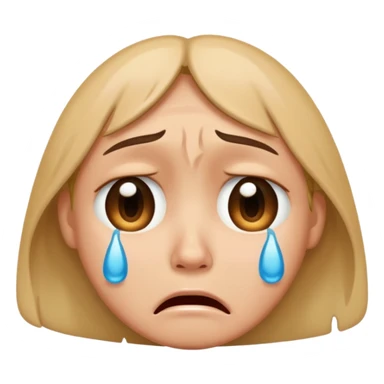 crying face  sticker